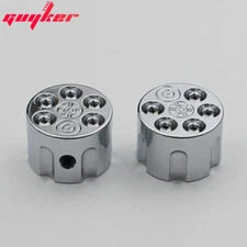 Potentiometer Knob Inner Diameter 6MM For Electric Guitar or Bass 2PC (chrome)