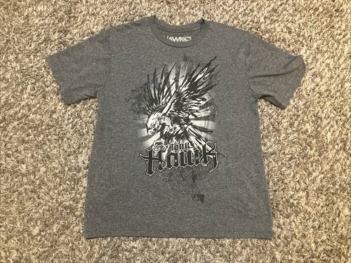 Tony Hawk T Shirt Boys Large Gray Youth Eagle Skateboards Skater Performance EUC
