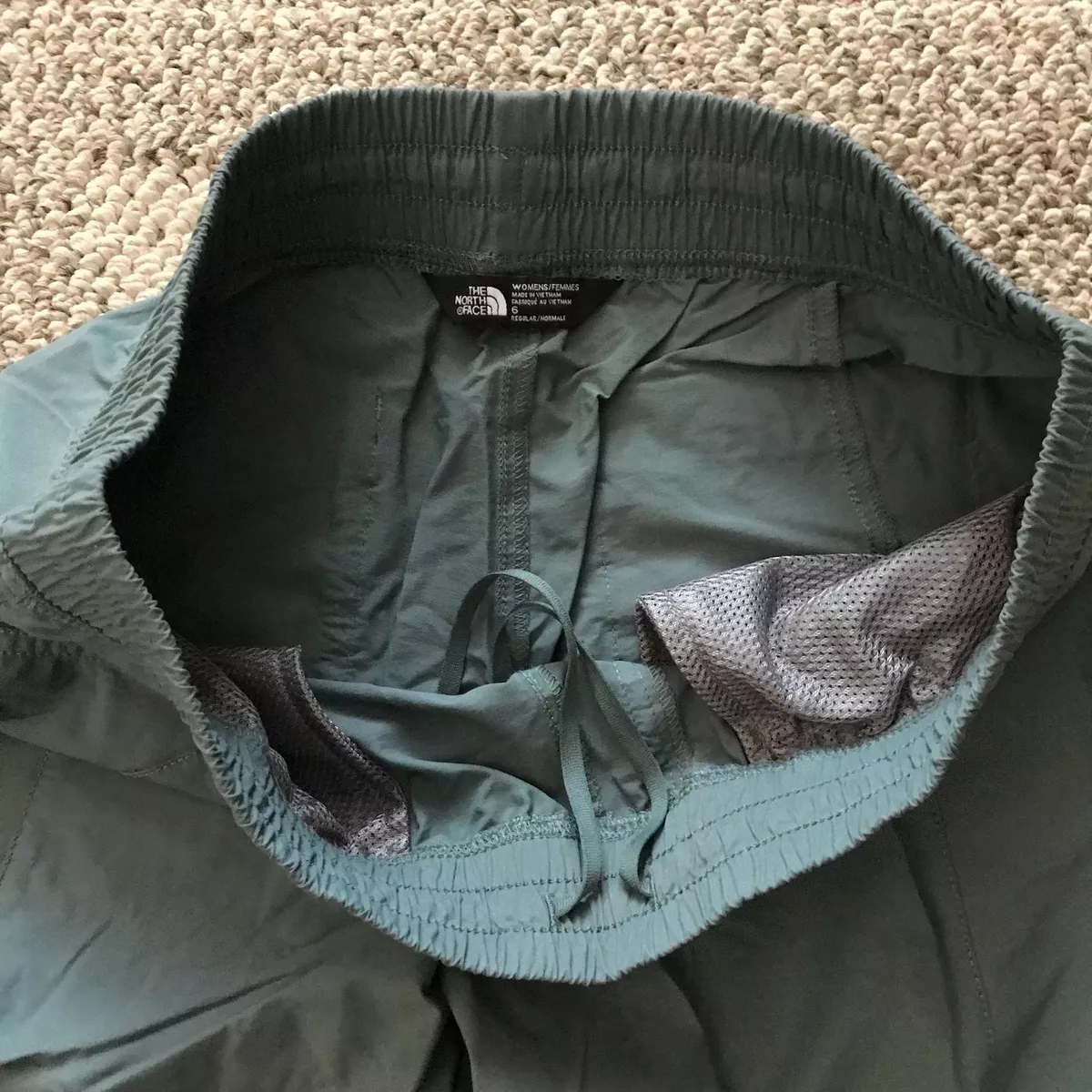 The North Face Womens Sheltay Athletic Pant Balsam Green Size 6 Hiking