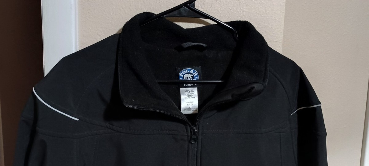 Polar King by Key Jacket Black Fleece Lined Mens Size Large Polar King by Key Jacket Black Fleece Lined Mens Size Large