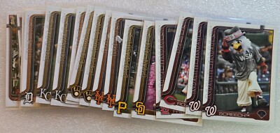 2025 TOPPS MASCOT INSERT YOU PICK COMPLETE YOUR SET