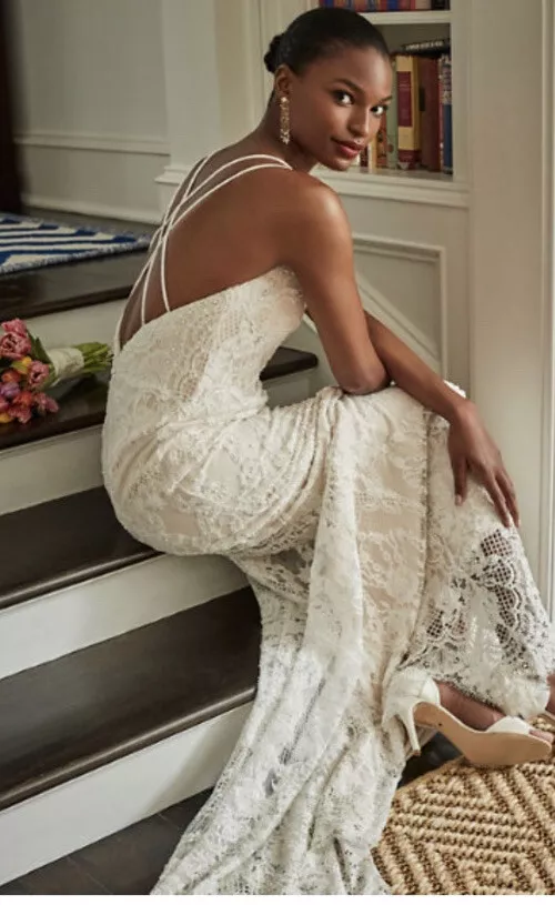 BHLDN Catherine Deane Robyn Vintage Beaded Cascade Boho Wedding