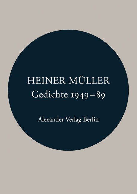 Thumbnail - Heiner Müller / Gedichte 1949-1989