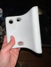 Ancien porte brosse à dents en céramique blanche