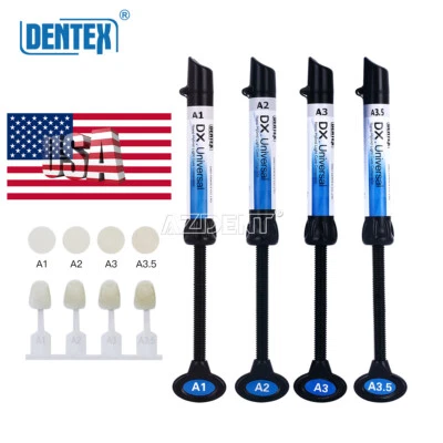 DENTEX Dental Cure Light Composite Resin A1 A3 / Temporary Filling Material Blue