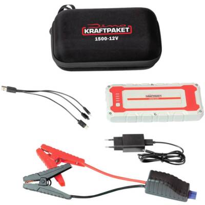 Dino KRAFTPAKET Kfz Starthilfe Powerbank Mobil extra stark Benzin u. Diesel