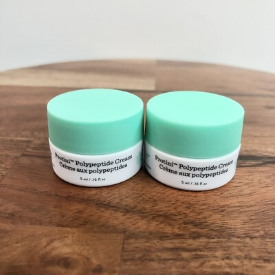 2x Drunk Elephant Protini Polypeptide Cream .16 oz each Travel Size