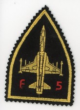 PATCH IRAN IRIAAF F-5 TIGER II PENTA BLACK YELLOW RED SEW ON PARCHE