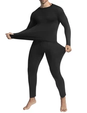 Ousmile Thermal Underwear for Men Long Johns with Fleece Lined Base Layer Set...