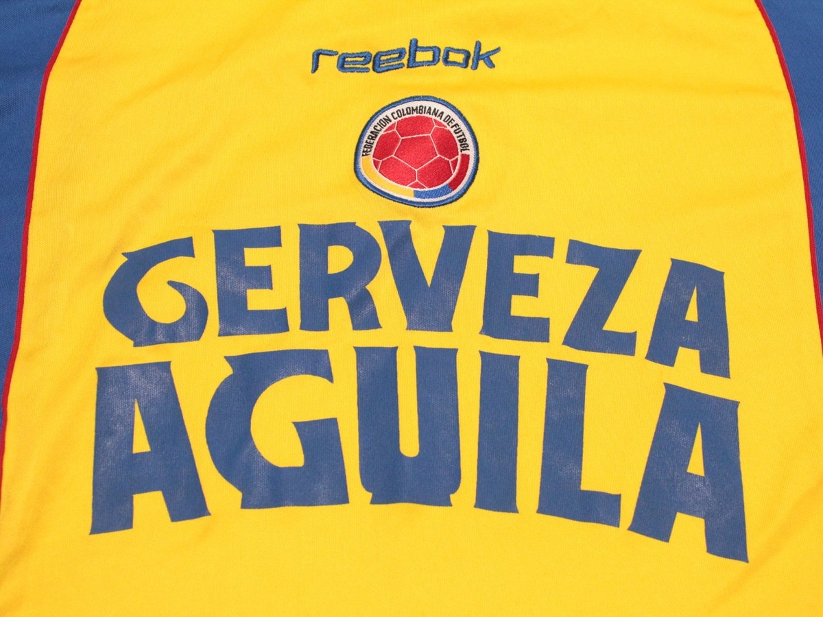 Vintage Colombia Futbol Jersey size XL Reebok Soccer Kit Y2K