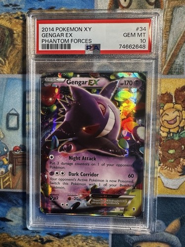 Pokemon Gengar EX XY Phantom Forces Ultra Rare #34 PSA 10 Gem Mint - Picture 2 of 2