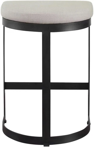 Ivanna Modern Black Metal Counter Stool for Stylish Home Decor - Picture 1 of 6