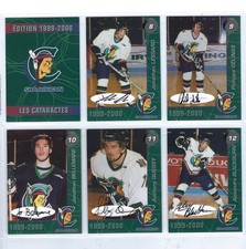 1999-00 Shawinigan Cataractes (QMJHL) complete 24-card autographed set