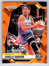 2024 Panini Prizm WNBA #6 Isabelle Harrison Ice Orange Prizms Basketball