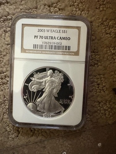 2003-W American Silver Eagle  NGC PF70 ULTRA CAMEO