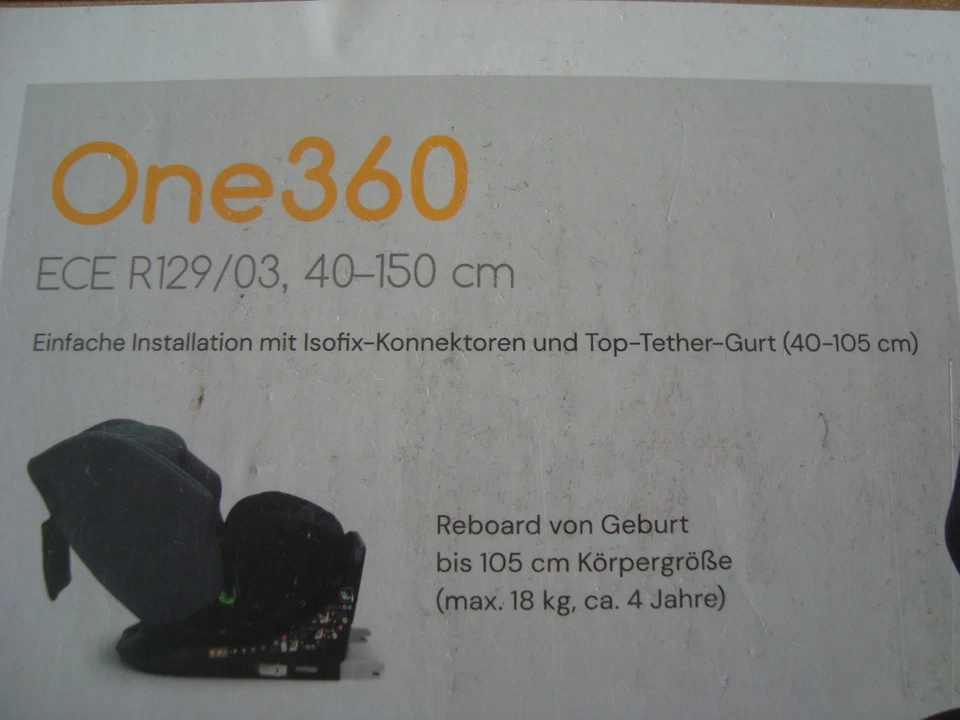 Osann One360 Kindersitz Schwarz mit Isofix Neu und OVP - Bild 2 von 4