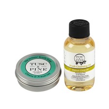 Tusc  Pine Brush Care Duo   2 oz Artists  Soap  3.4 Fl Oz Walnut-C