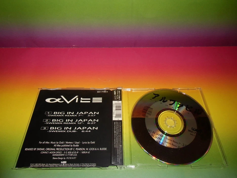 Alphaville - Big In Japan - SWEMIX REM *1992* ITALO*POP* MAXI-CD-MINT-NEUWERTIG! - Bild 2 von 2