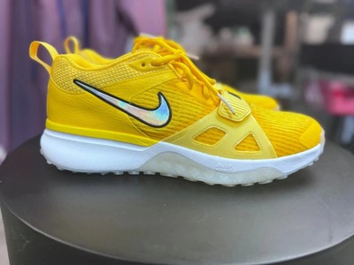 Size 10 - Nike Air Zoom Diamond Elite Turf Cane's Yellow FN7226-700 Men's RARE