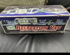 Hess Toy Truck Recreation Van with Dune Buggy and Motorcycle.