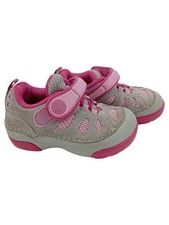CROCS Outdoorschuhe Kinder Gr. 23 Grau Pink Klettverschluss