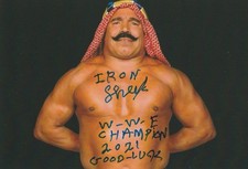 The Iron Sheik Hand Signed 6x4 Inch Wrestling Photo WWE WWF