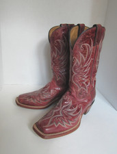 Vintage Tony Lama Brown Leather Western Stitched Cowgirl Boots Women's 7.5 B