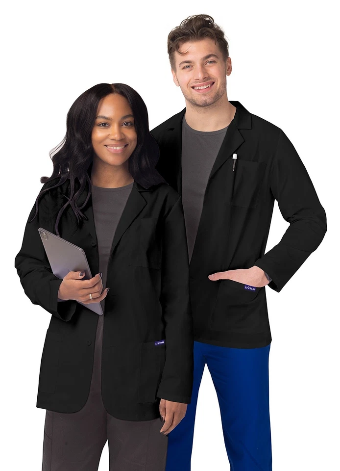 Sivvan Unisex Consultation Coat Warm-up Jacket 2Pocket Comfort Classic & Stylish - Image 4 of 4