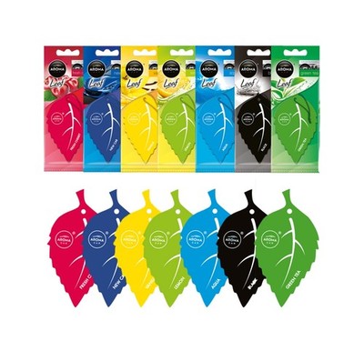 AROMA CAR Leaf Shaped Cellulose Air Freshener
