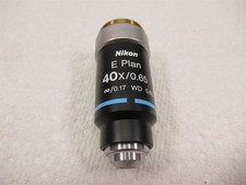 Nikon Eclipse E Plan 40x Microscope Objective Lens WD 0.65 Excellent Shape