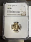 2026 $5 Gold American Eagle – 1/10 oz – NGC MS69