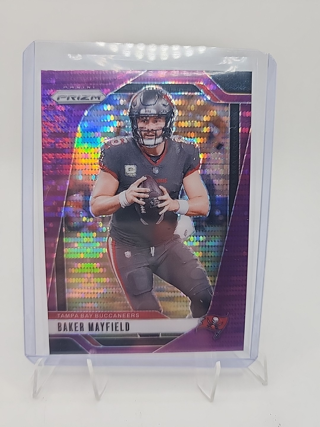 2024 Panini Prizm - Baker Mayfield #268 Purple Pulsar Prizm