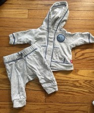 Magnetic Me 2-Piece Hooded Hoodie  Pants Set Magnetic Organic Cotton 0-3M