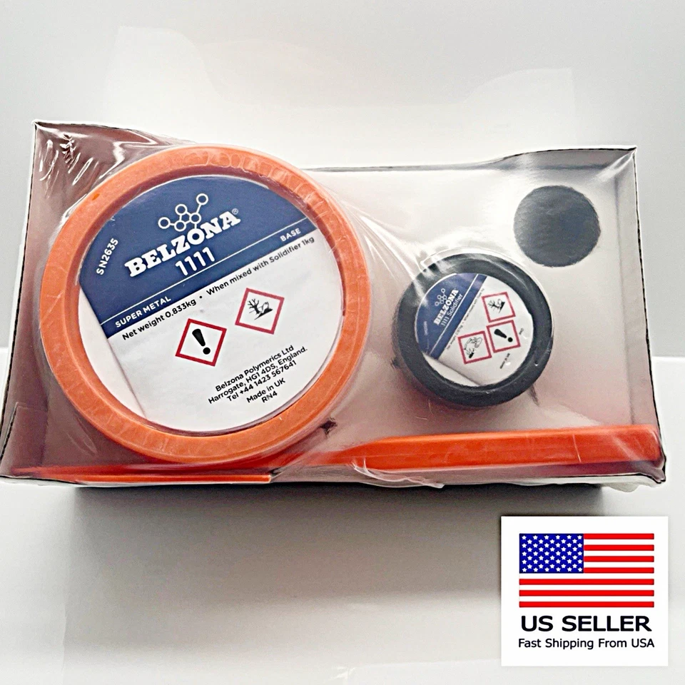 BELZONA 1111 SUPER METAL KIT ENGINE BLOCK EQUIPMENT REPAIR MACHINE EPOXY 1KG 💥