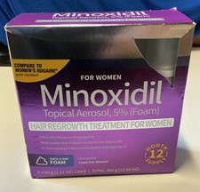 Kirkland Minoxidil 5 Foam "WOMEN" Hair Regrowth Treatment - 12 Months Supply..