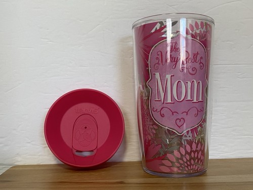 TERVIS “The Very Best MOM“ 16 oz Insulated Tumbler with Pink Lid Gift Mother’s - Picture 10 of 10