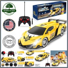Rechargeable Remote Control Car for Kids, 1:18 Scale Electric Racing Vehicle