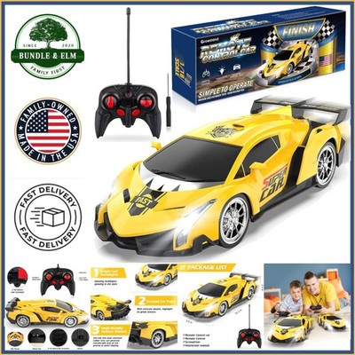 Rechargeable Remote Control Car for Kids, 1:18 Scale Electric Racing Vehicle