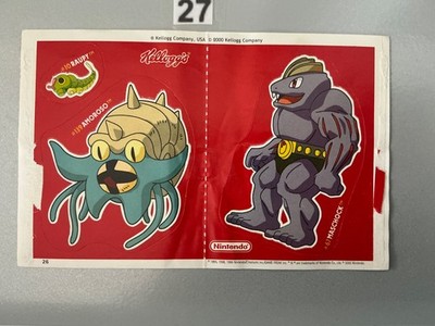 Amoroso Raupy Maschock Pokemon Rot 26  Kellogs Sticker 2000 Pokémon