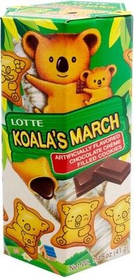 Lotte Koala's March Cookie with Chocolate 1.45 Ounce (Pack of 1), brown 