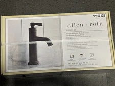 Allen + Roth Townley Oil Rubbed Bronze Single Hole 1-handle Bathroom Faucet