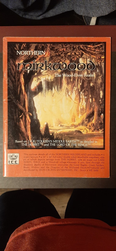 ICE 1984 MERP #2600 Northern Mirkwood, The Wood-Elves Realm