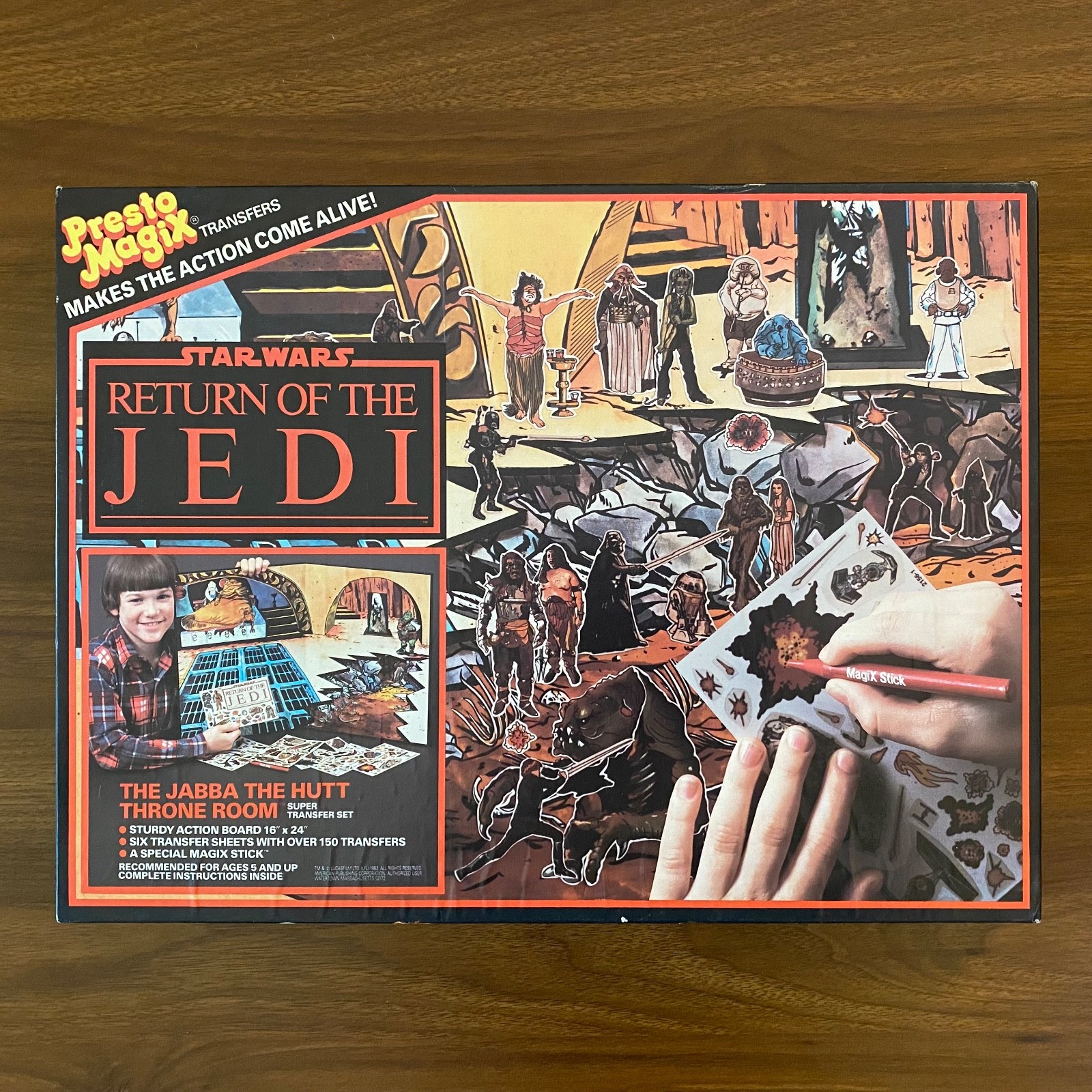 1983 Vintage SW Presto Magix Return of the Jedi Jabba's Throne Room -- UNUSED!!