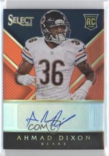 2014 Panini Select Rookie Auto Orange Prizm 14/35 Ahmad Dixon #RA-AD Auto 4t0