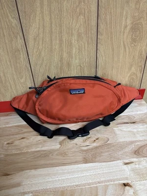 Vintage 90’s Patagonia Belt Bag Fanny Pack Adult One Size Orange Black Sling - Image 1 of 4
