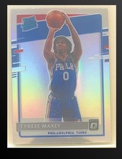 2020-21 Panini Donruss Optic Tyrese Maxey Rated Rookie Holo Prizm RC #171 Sixers