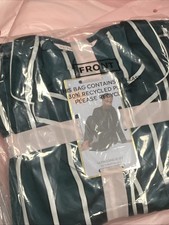 Pigiama Victoria’s Secret Medium PJ Set Raso Verde Riga Bianca