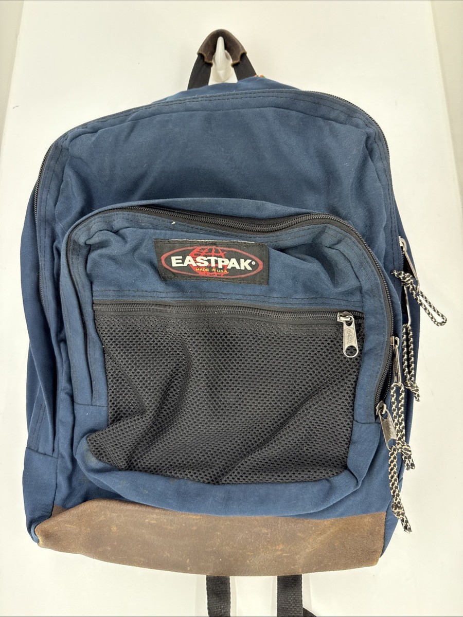 80〜90s EASTPAK Authentic 620 made in USA Vintage 80s 90s EASTPAK Blue Backpack Made in USA Suede