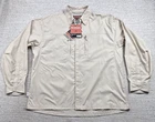 Simms Bluewater Shirt Mens XL Khaki Long Sleeve COR3 Fishing Performance