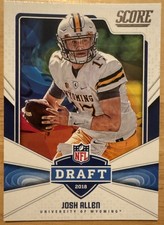 Josh Allen 2018 Score NFL Draft Shield Rookie Card #5 (7474)